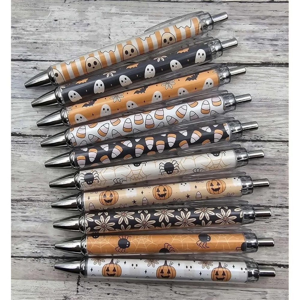 Halloween Pens set of 10 - Ghost, Pumpkin, Spider, Candy Corn  Novelty Writing